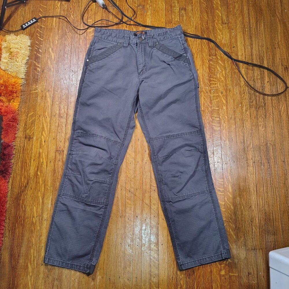 Ridgecut Tough Wear Mens Gray Canvas Pants Size 34x34/T54